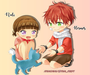 Chibi Hermes x Rodi as NaLi